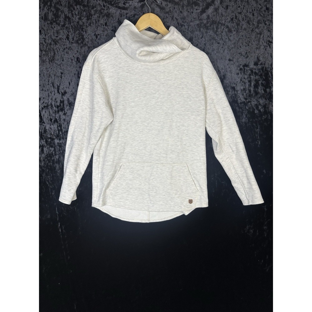 Burton Durable Goods DayRide Cowl Neck Cream Turtleneck Pullover Sweater Mens S
